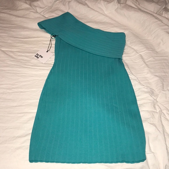 Revolve By The Way aqua mini dress - Picture 2 of 3
